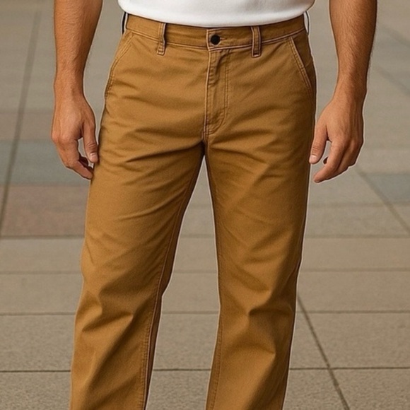 NWT Dickies Men’s 32x32  Tan Carpenter Jeans Relaxed straight leg 100% Cotton - Picture 1 of 5